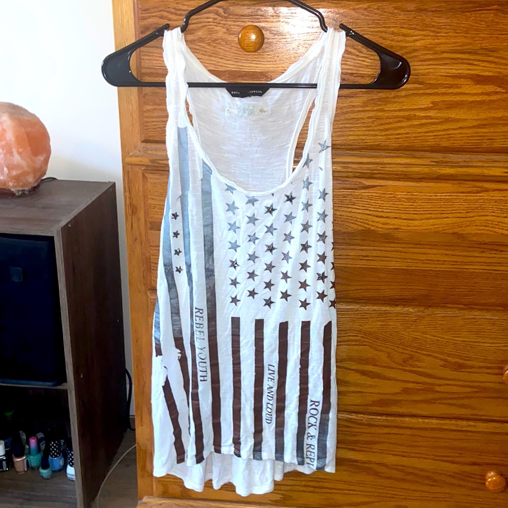 Rock & Republic American flag tank